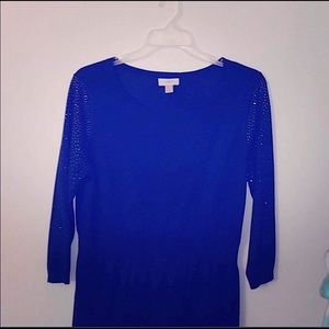 Ann Taylor: Navy Blue Sweater Dress (Never Worn)